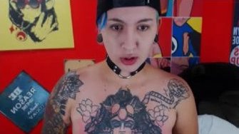 amyhouse_ – tattooed cam girl with collar – 05092018